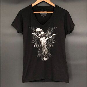 Sleep Token Women's Bubbles Girls V-Neck T-shirt XL Black Become Your Tomb